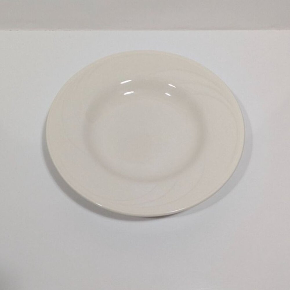Syracuse Cascade Flint White Ceramic Pasta Dinner Plate 12 inch